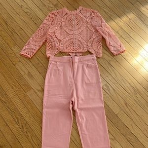 Boohoo 2 piece set pants and top